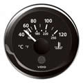 VDO ViewLine Coolant Temperature 120°C Black 52mm gauge